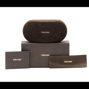 Tom Ford Eyeglass case and polishing cloth